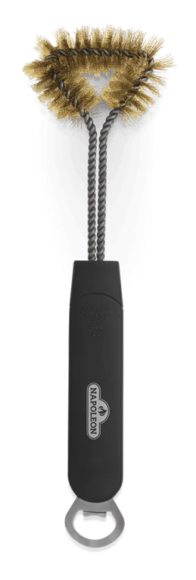 Napoleon Three Sided Grill Brush with Bottle Opener