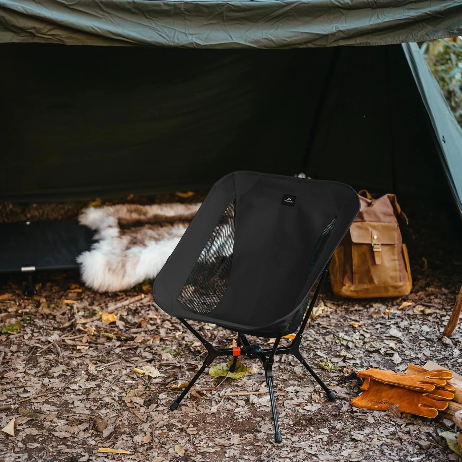 Naturehike Snap Camping Chair, Portable Backpacking Chair with Storage Bag, Lightweight & Compact Folding Camp Chair
