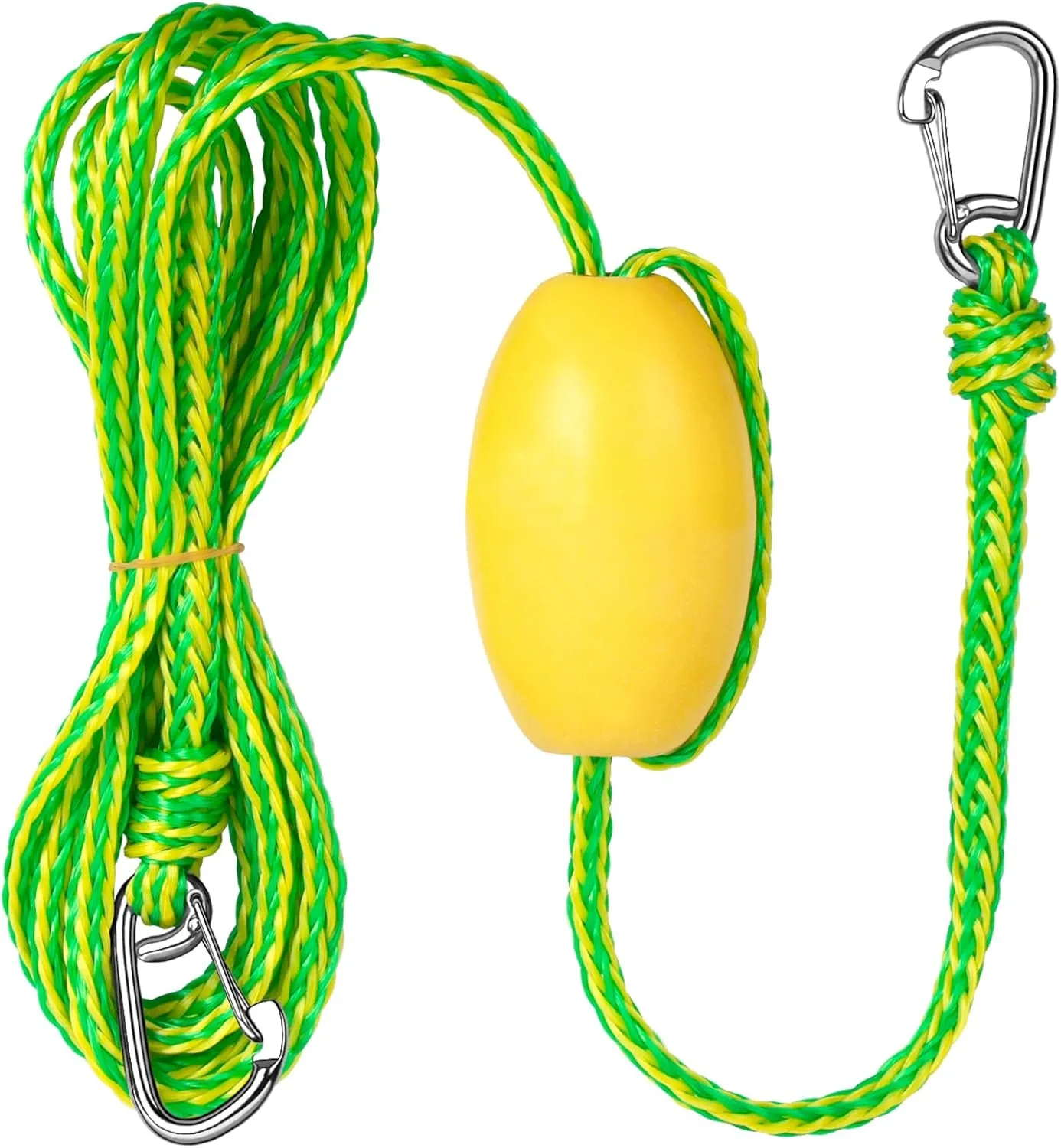 Obcursco Kayak Tow Line,Drift Sock Anchor Rope for Fishing Boat,Buoy Float Docks for Lake Jet Ski Boat Accessories (12-20FT)