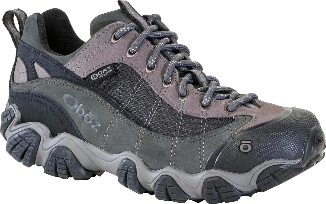 Oboz Men's Firebrand II Low B-Dry, Gray, 10.5
