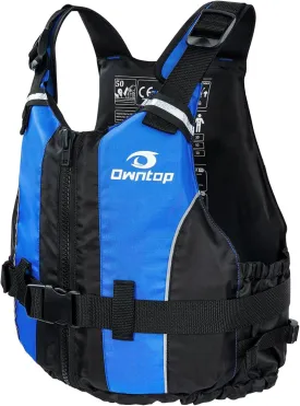 Owntop Swim Jacket Adult | Adjustable Crotch Strap | Large Armhole | Sturdy Zipper & Buckle | Kayak, Boating, Fishing, Paddle Sports