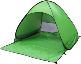 Portable Automatic Pop Up Beach Tent UV Protection Sun Shelter for Outdoor Camping Green for Family Beach Trips and Picnics