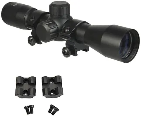 Presents This Optics Kit for Savage .22 Rascal Rifles - Includes Compact Series 4x32 Rifle Scope   Aluminum Rings   Savage Bolt-on Mount
