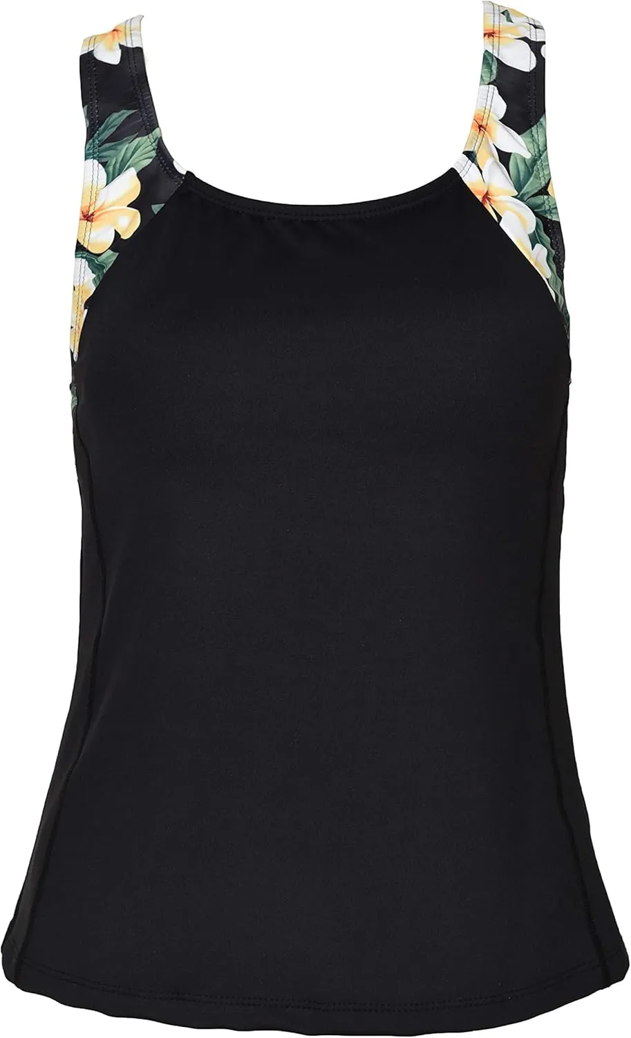 Private Island Hawaii Women UPF50  Tankini Bathing Swimsuits Sleeveless Tank Bra Top Swim Rash Guard (RTY)