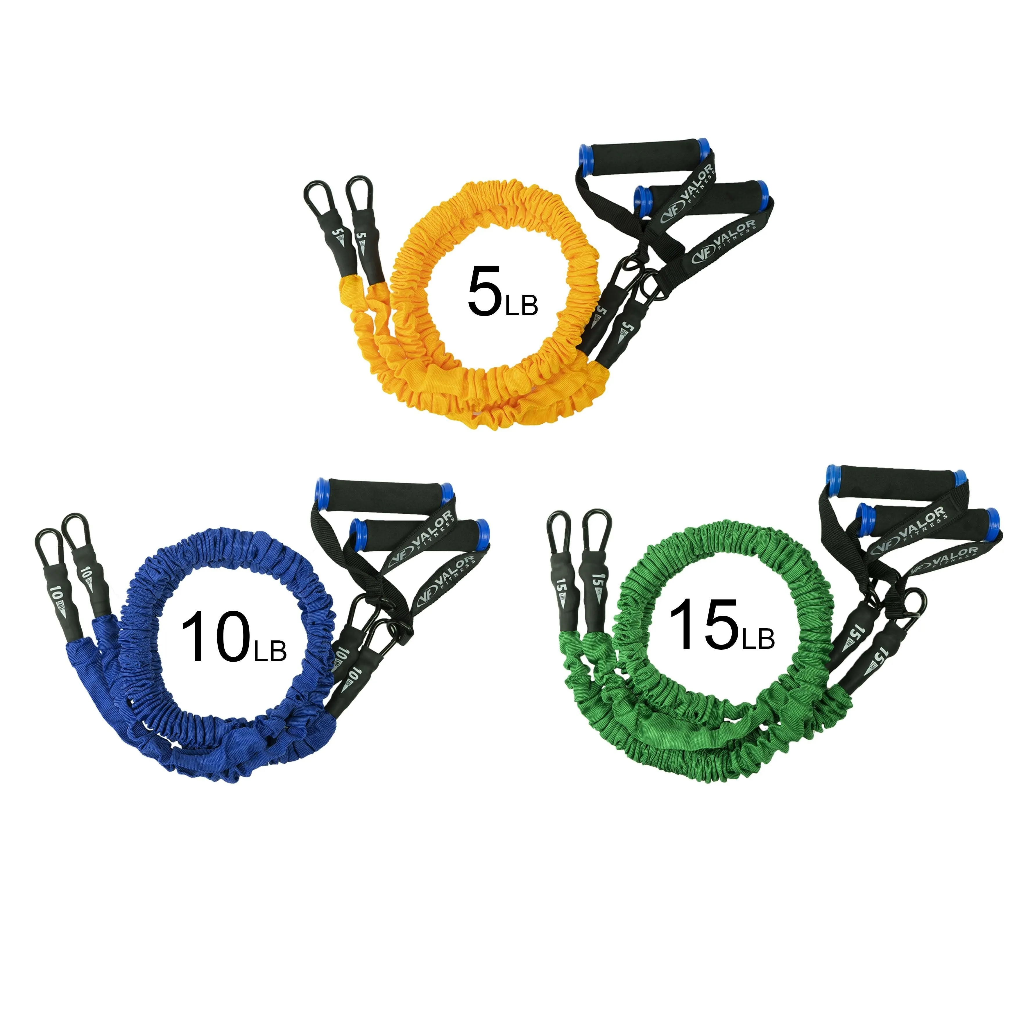Resistance Bands with Handles (Multiple Sizes)