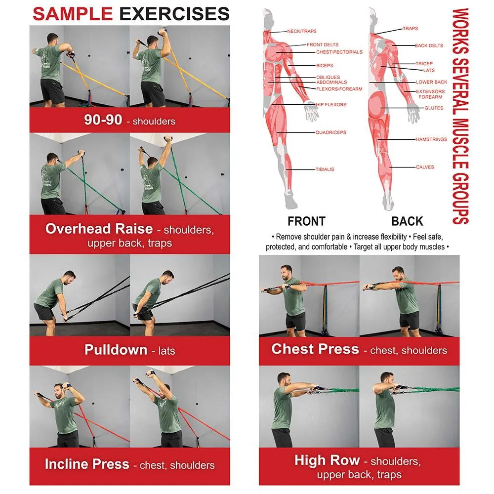 Resistance Bands with Handles (Multiple Sizes)