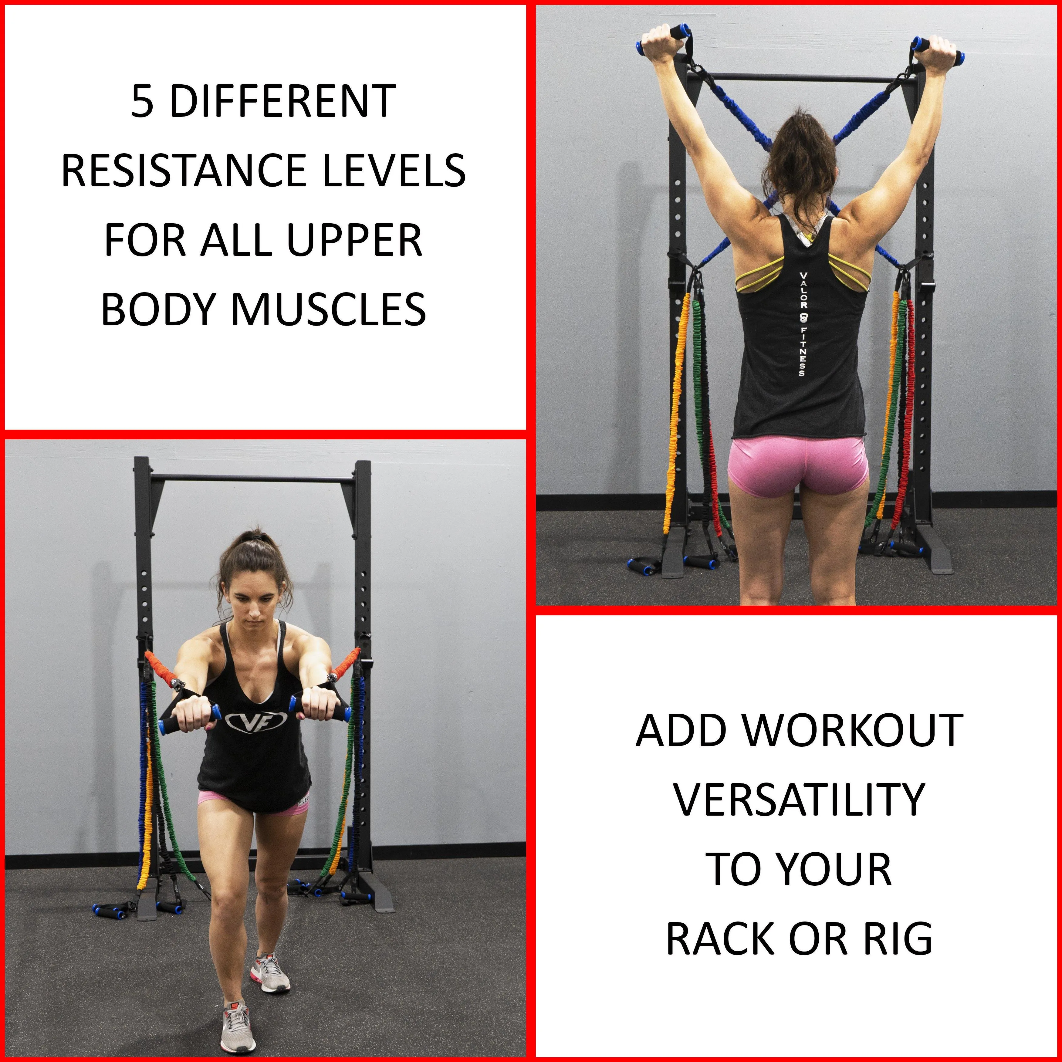 Resistance Bands with Handles (Multiple Sizes)