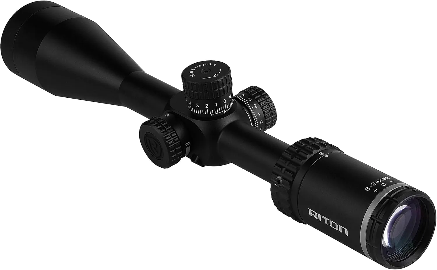 Riton Optics Series 1 Conquer 6-24x50 FFP Rifle Scope - High Precision, Adjustable Magnification, and Fully Multi-Coated Lenses for Ultimate Clarity
