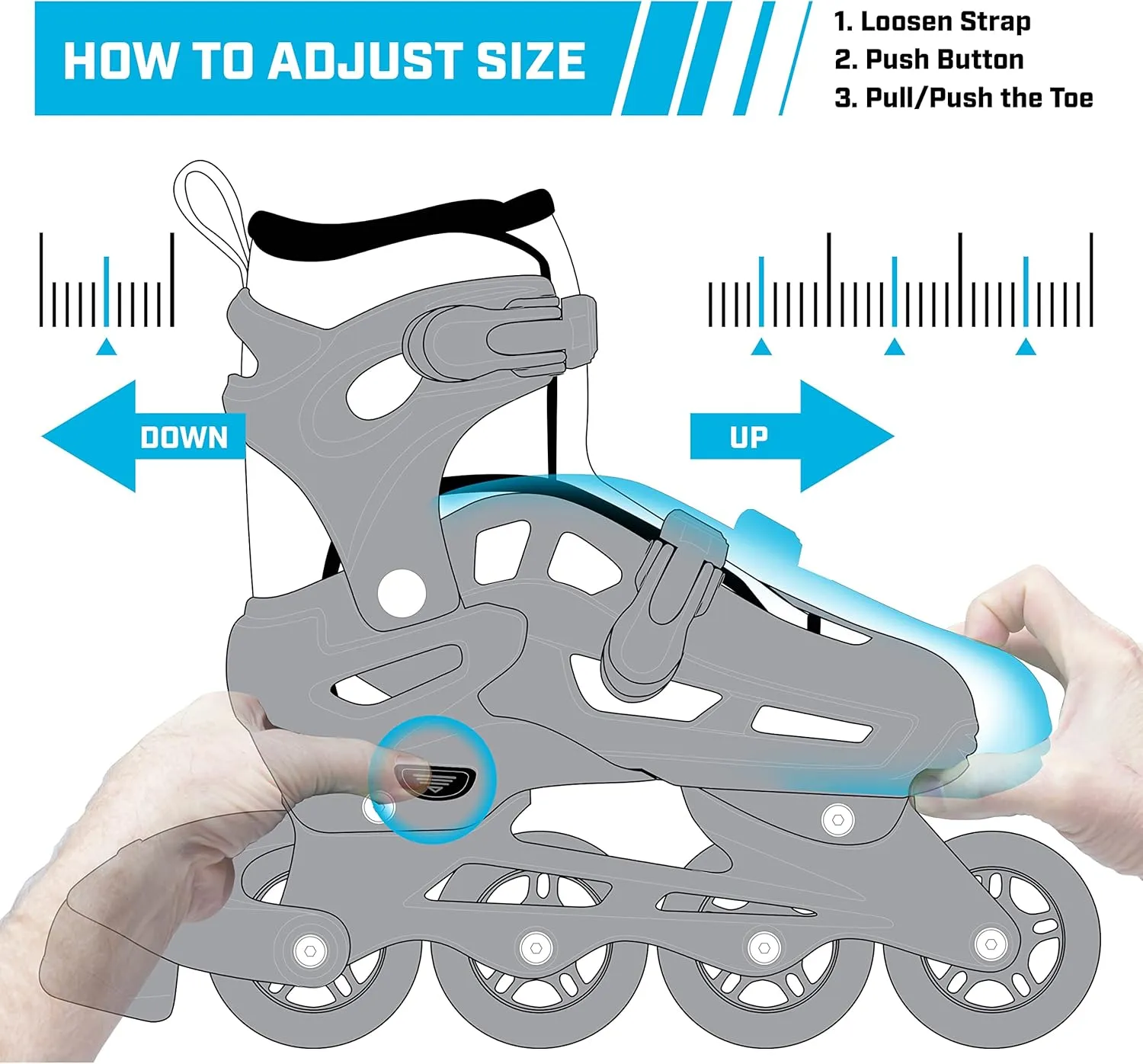 Roller Derby ION 7.2 Girl's Adjustable Inline Skates