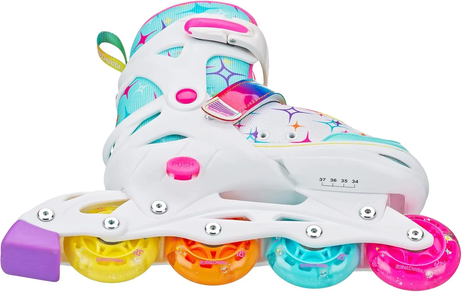 Roller Derby Stryde Youth Adjustable Inline Lighted Wheel Skates