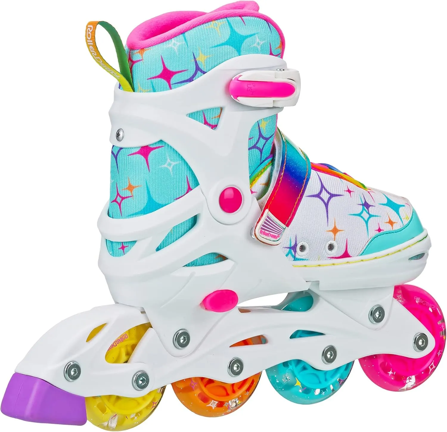 Roller Derby Stryde Youth Adjustable Inline Lighted Wheel Skates