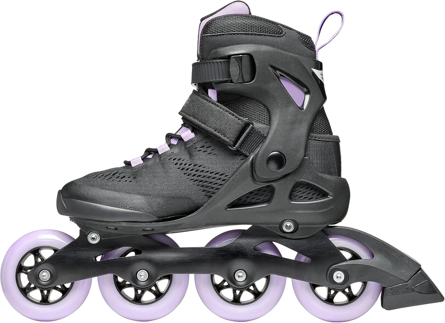 Rollerblade Macroblade 84 Women's Adult Fitness Inline Skate, Black & Lavender, Performance Inline Skates