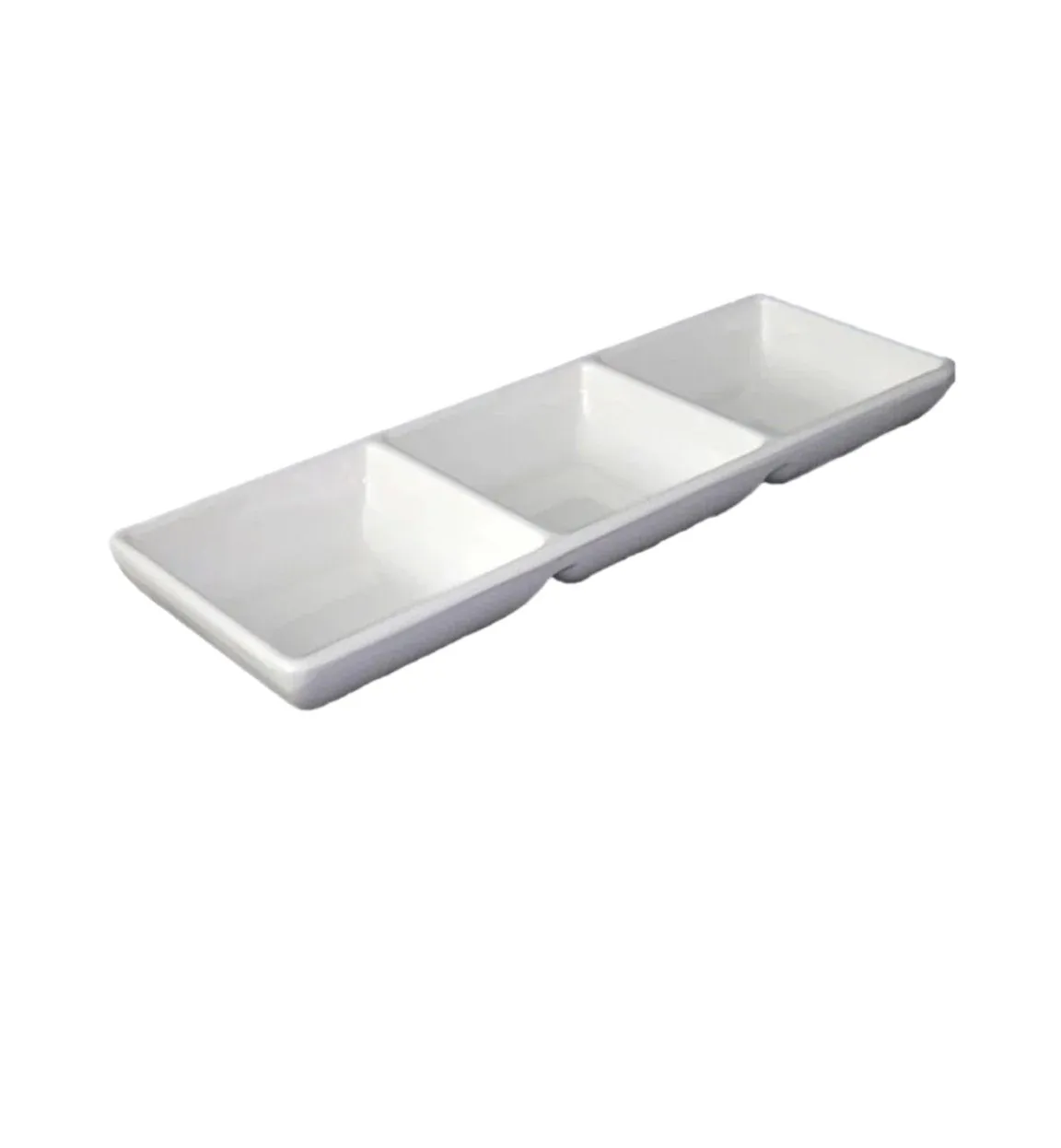Royal Kitchenware White Melamine Serving Plate 3 Section 0248 Caravan Camping