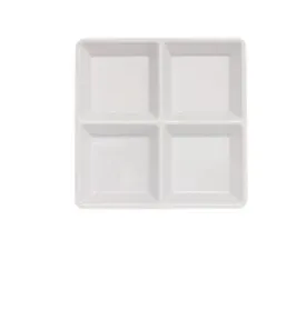 Royal Kitchenware White Melamine Serving Plate 4 Section 0249