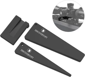 Scope Level Combo for Rifle Scope Mounting, Scope Leveling Kit, Scope Level Wedge in One-Piece Mounts or Scope Rings