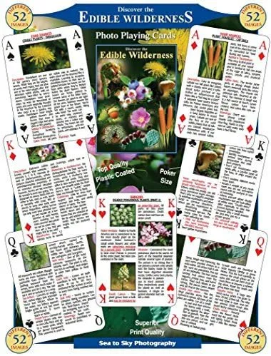 SEA and SKY Discover the Edible Wilderness Playing Cards