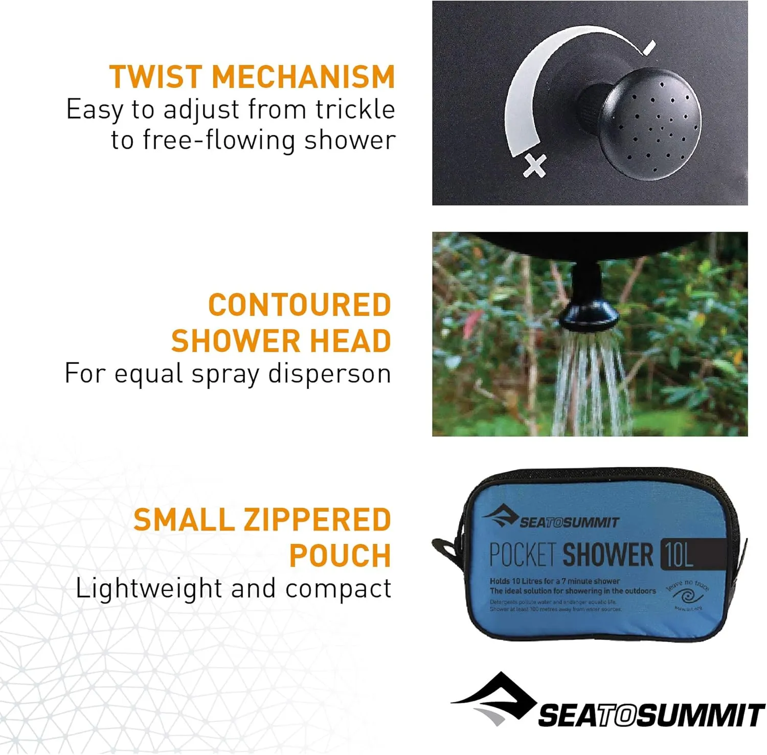 Sea to Summit Pocket Shower Black