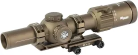 SIG SAUER Tango-MSR LPVO 1-8x24mm 30mm Maintube SFP Riflescope - Shockproof Waterproof Fogproof Hunting Rifle Scope with Illuminated MSR BDC-8 Reticle - Lens Covers & Cantilever Mount Included