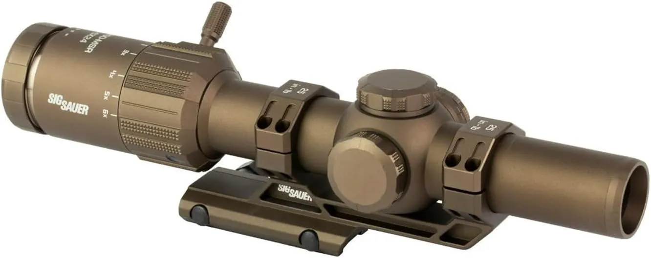 SIG SAUER Tango-MSR LPVO 1-8x24mm 30mm Maintube SFP Riflescope - Shockproof Waterproof Fogproof Hunting Rifle Scope with Illuminated MSR BDC-8 Reticle - Lens Covers & Cantilever Mount Included