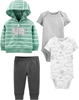 Simple Joys by Carter's baby-boys 4-piece Jacket, Pant, and Bodysuit Set