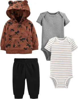 Simple Joys by Carter's baby-boys 4-piece Jacket, Pant, and Bodysuit Set