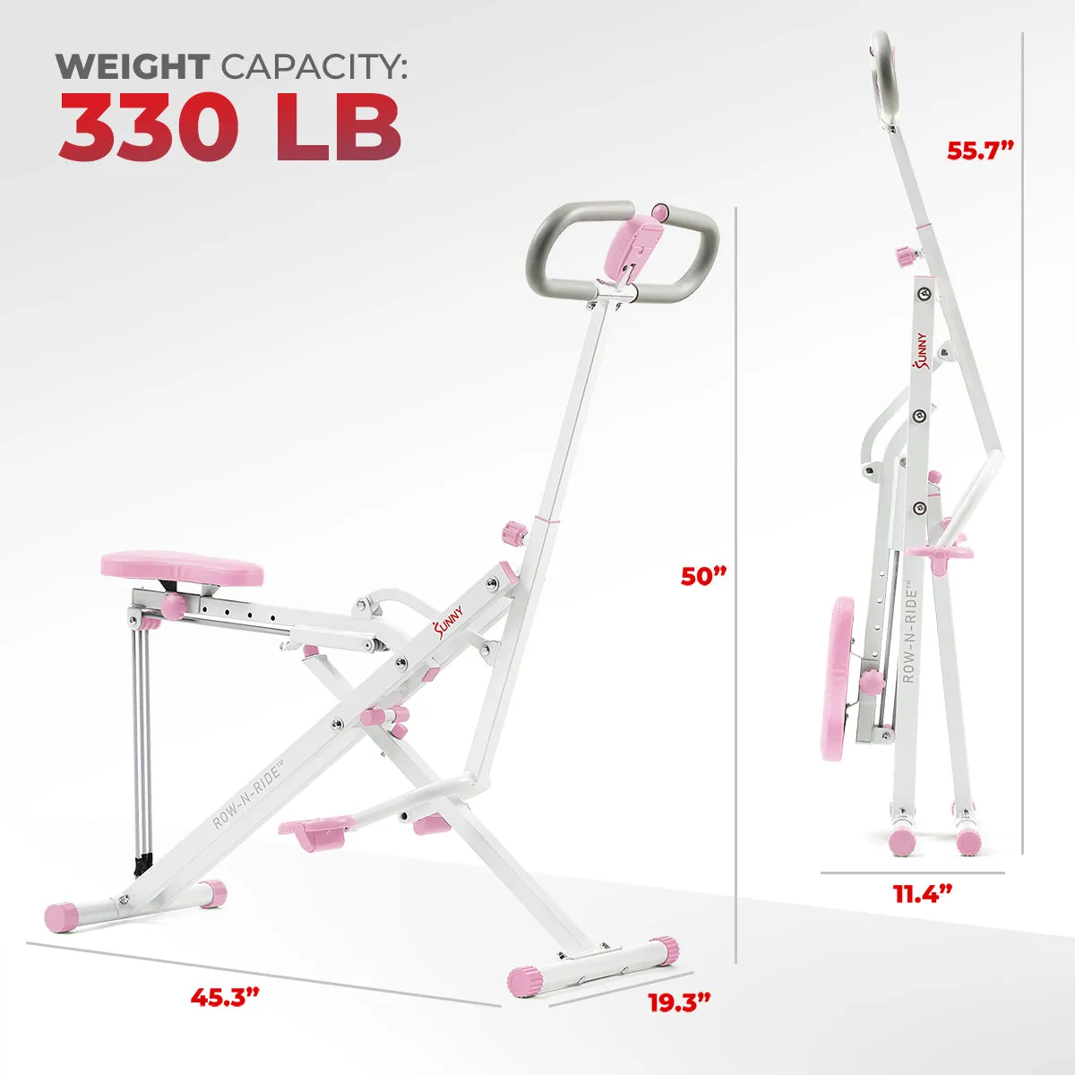 Smart Upright Row-N-Ride® Exerciser in Pink