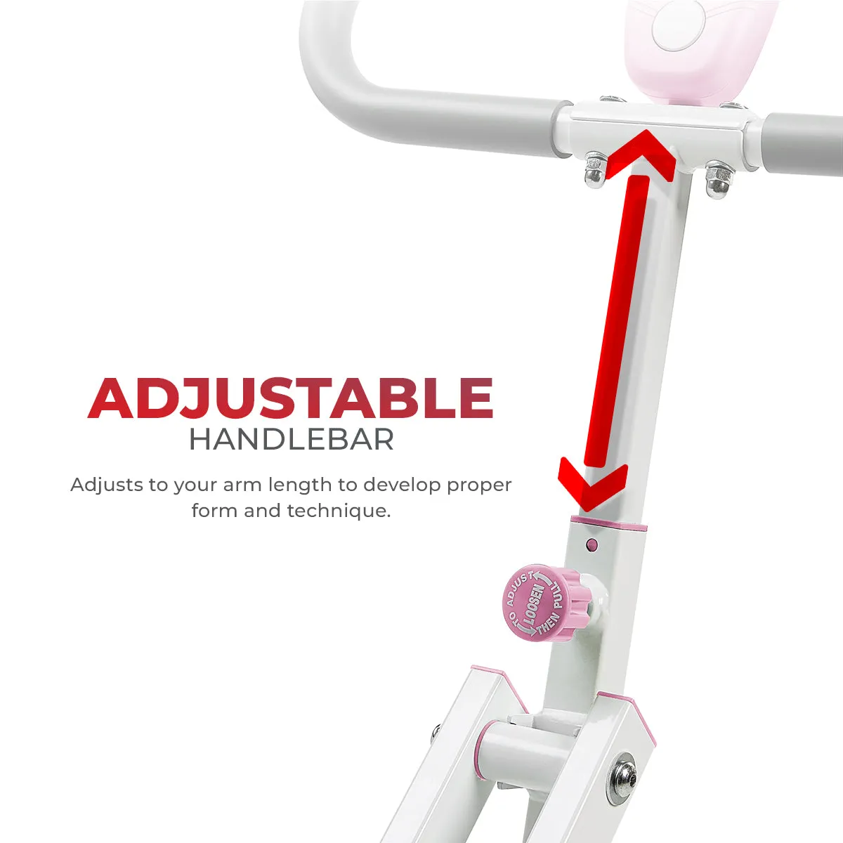 Smart Upright Row-N-Ride® Exerciser in Pink