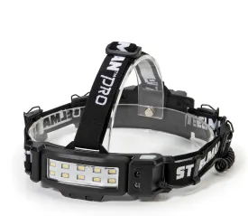 Steelman Slim Profile Rechargeable LED Motion-Activated Headlamp, 250-Lumen, 3 Brightness Settings, 20-Meter Range, Water-Resistant