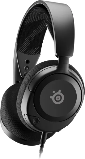 SteelSeries Arctis Nova 1 Multi-System Gaming Headset  Hi-Fi Drivers  360 Spatial Audio  Comfort Design  Durable  Ultra Lightweight  Noise-Cancelling Mic  PC, PS5/PS4, Switch, Xbox - Black