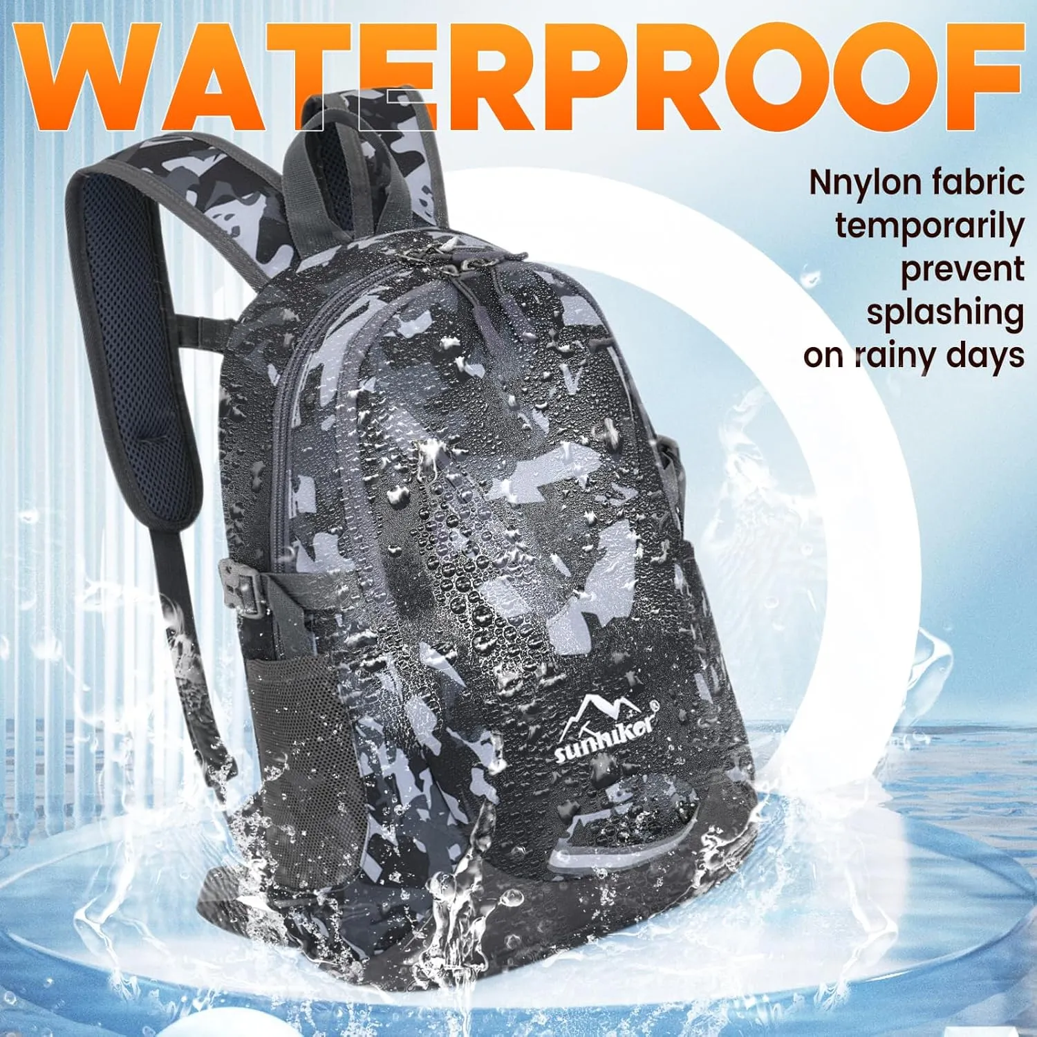 sunhiker Small Cycling Hiking Backpack Water Resistant Travel Backpack Lightweight Daypack M0714 20-25L