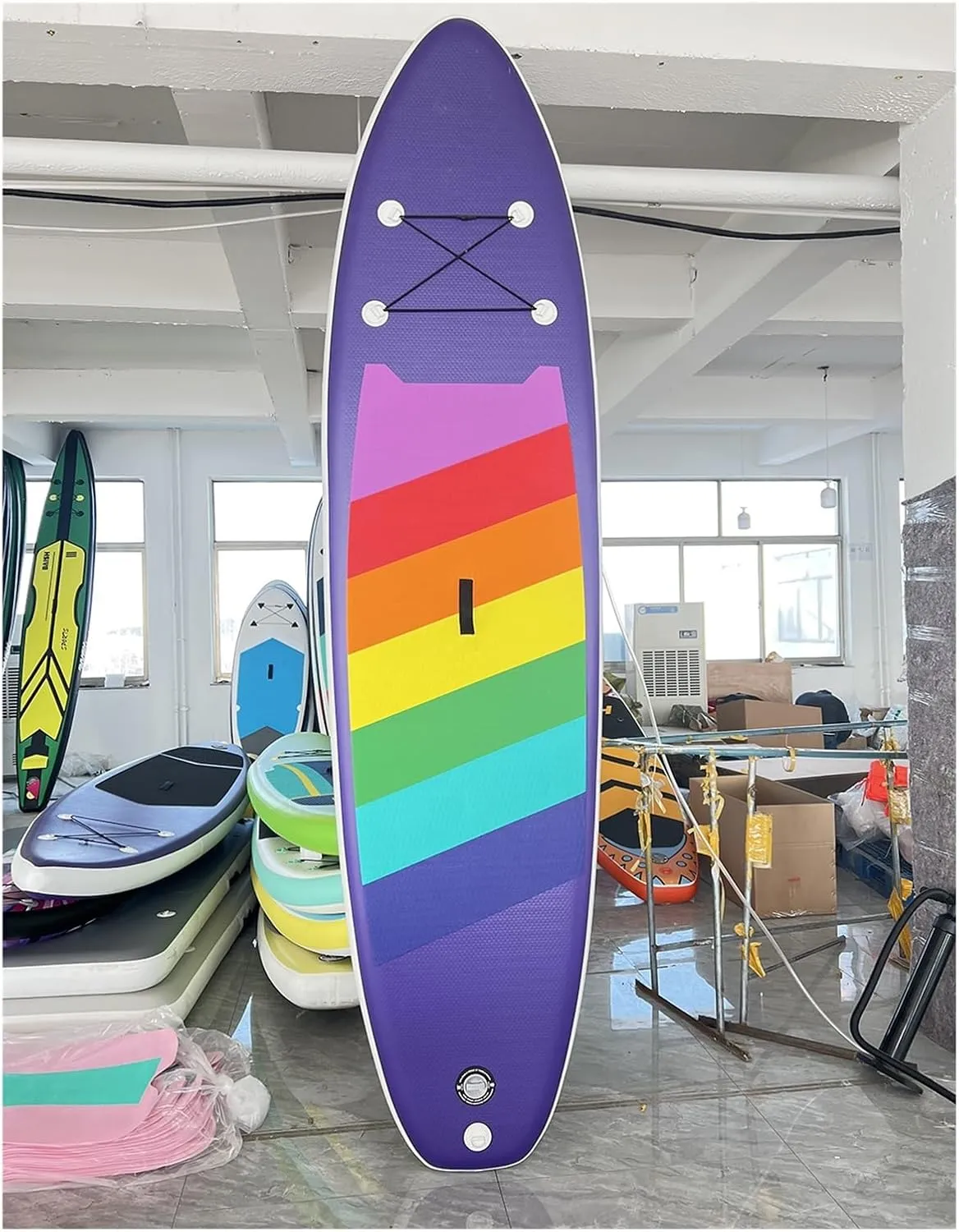 Surfboard Stand Up Surfboard SUP Inflatable Paddle Board Ultralight Paddle Board with SUP Accessories Fins Adjustab Surf Board Outdoor Recreation