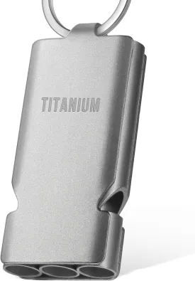 Titanium Emergency Survival Whistle Lifeguard Safety Whistle for Outdoor Camping Hiking-Loud Whistle up to 120~130db