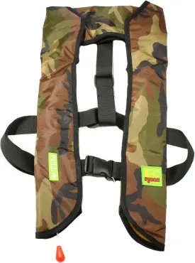 Top Safety Adult Life Jacket with Whistle - Manual Version Inflatable Lifejacket Life Vest Preserver PFD for Boating Fishing Sailing Kayaking Surfing Paddling Swimming - Adjustable Life Saving Vest
