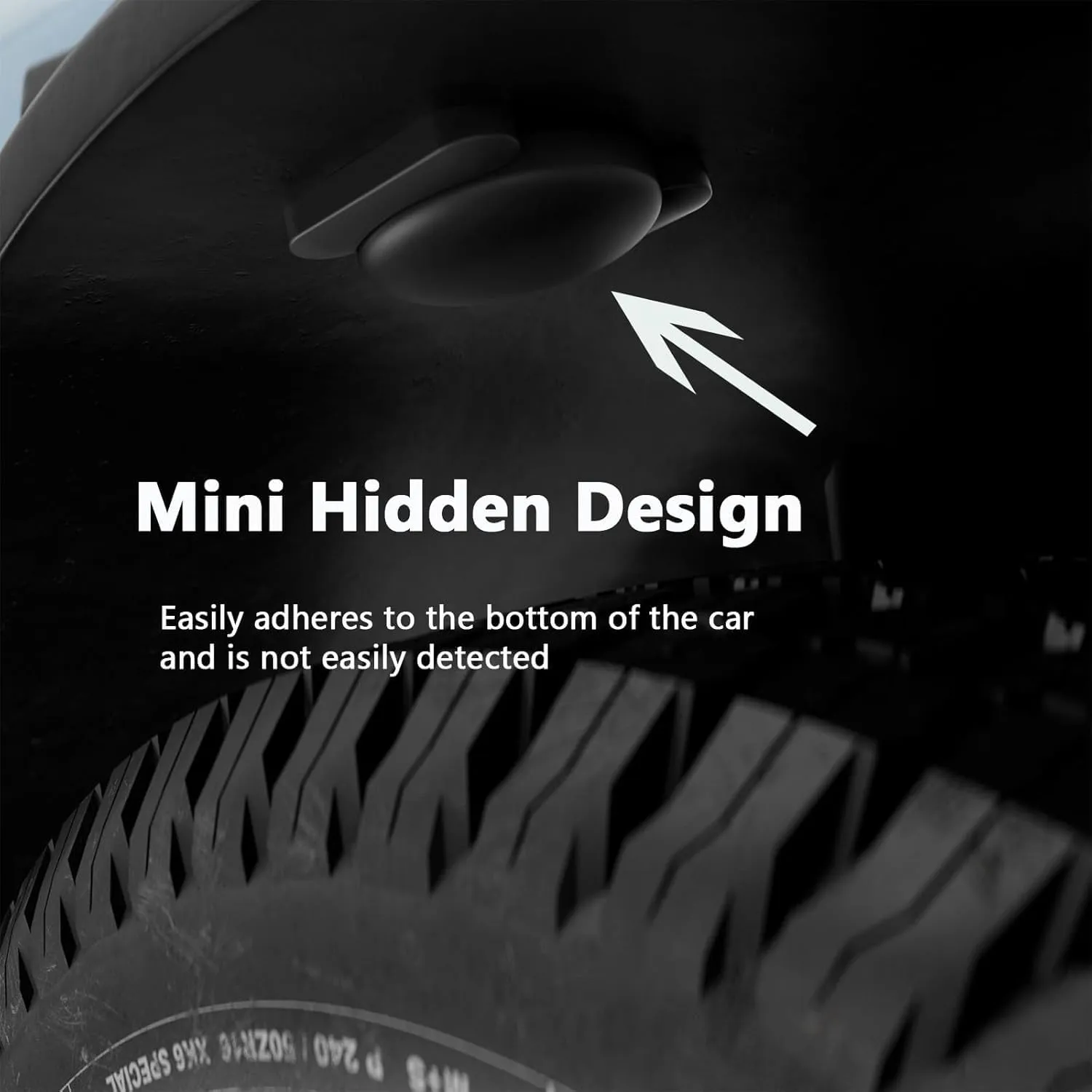 Tracker Device for Vehicles,Mini Hidden Car Tracker with Magnetic Case,No Monthly Fee Real Time GPS Car Tracker Works with Apple Find My (iOS Only) (Black,2PCS)