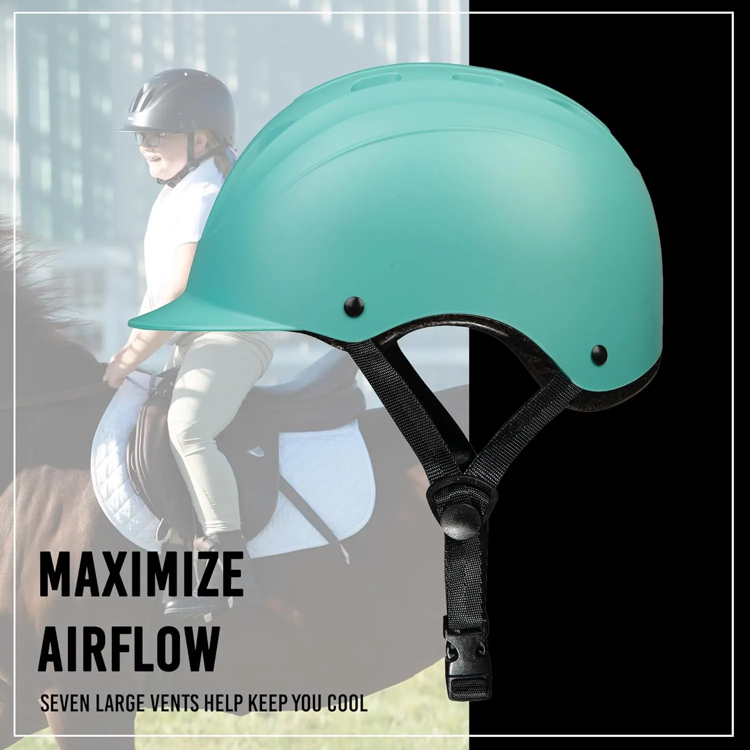 Troxel Sport 2.0 Injection Molded Horse Riding Helmet, Lightweight Adjustable Design, Safety Horseback Riding Gear