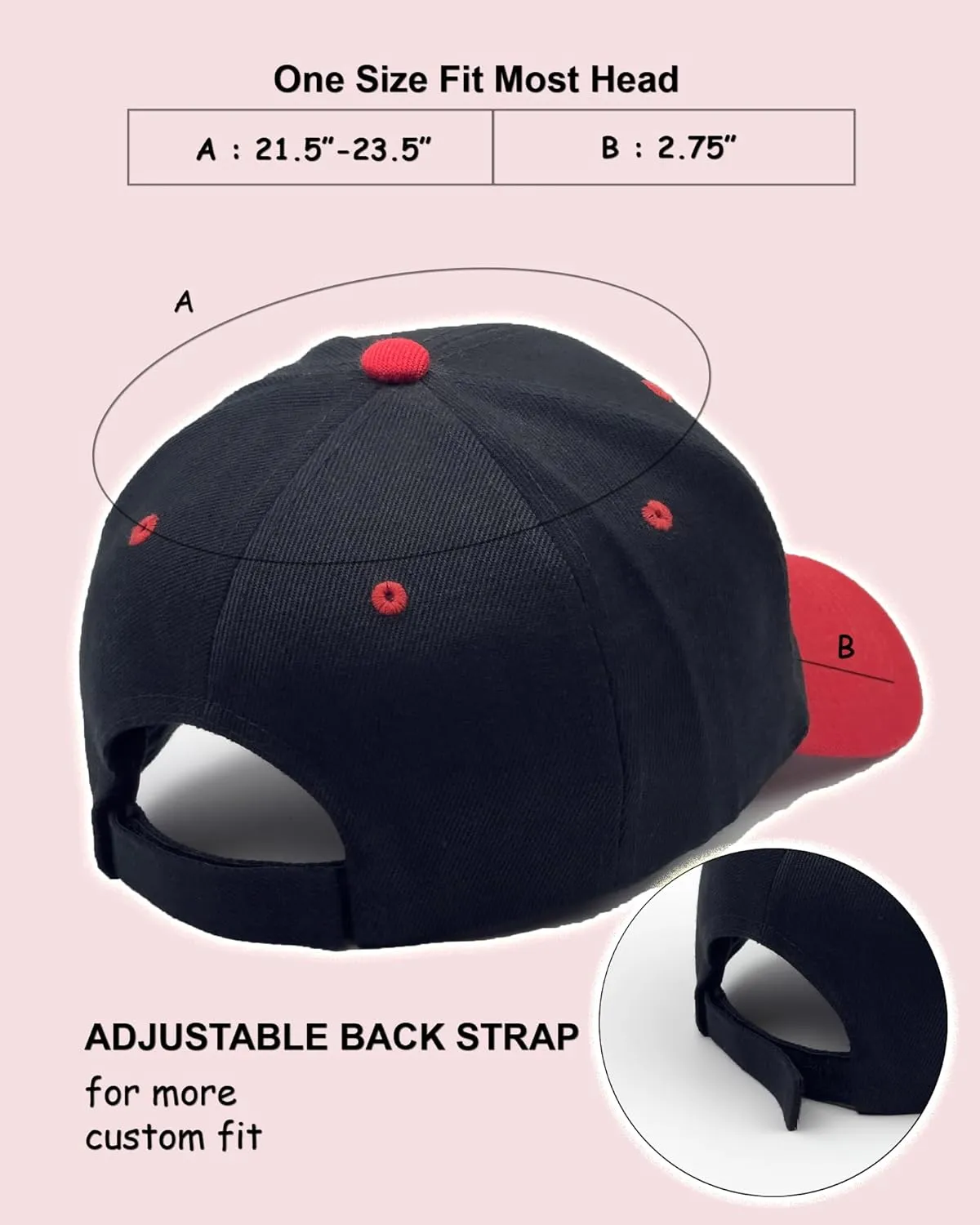 Utmost Structured Baseball Cap with Adjustable Closure - Performance Hat for Outdoor Activities and Custom Embroidery