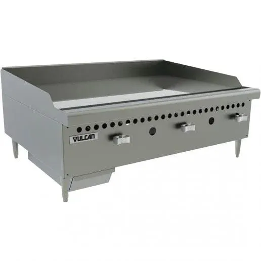 Vulcan VCRG36-M Gas 36" Countertop Griddle with Manual Controls - 75,000 BTU | Denson CFE