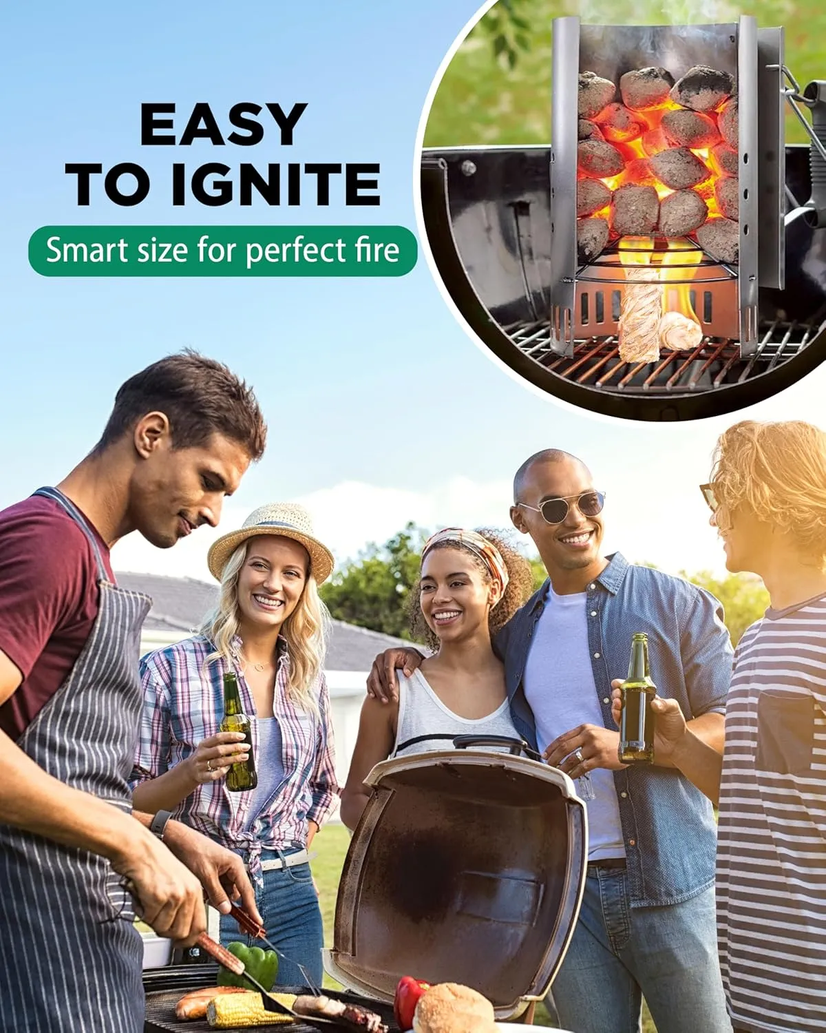 WH Natural Fire Starters for Campfires & Grill - 10lb - 370 pcs Large Box - Long-Burning Charcoal Starters - Odorless Firestarters for Outdoor Fire Pit, Fireplace - Quick Ignite