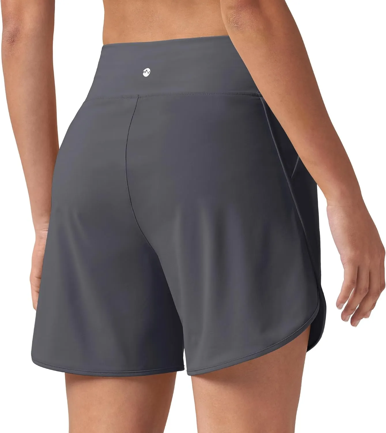 Willit Women's 5" Swim Shorts with Liner High Waisted Quick Dry Swimming Board Shorts with Pockets UPF 50 